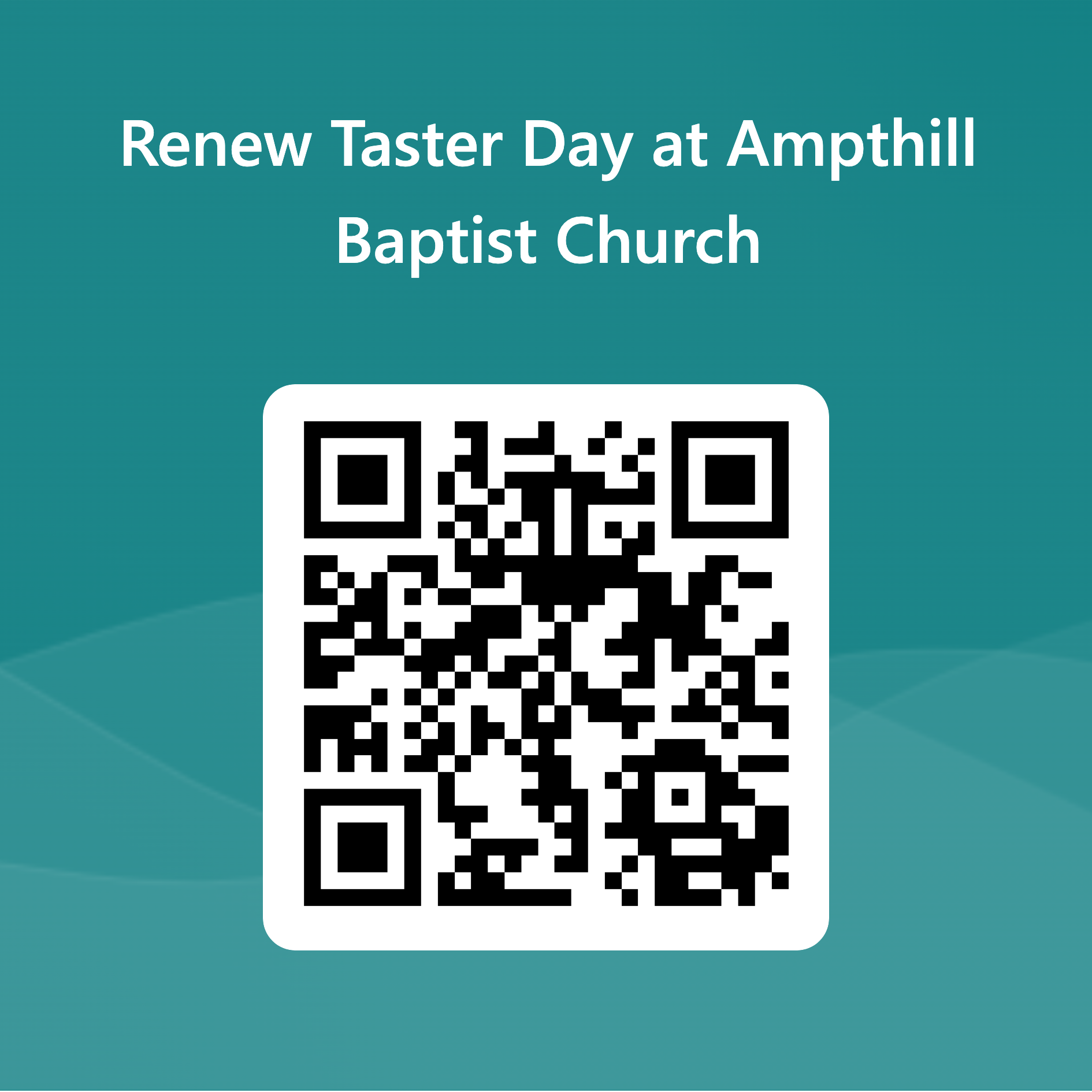 Renew Taster Day - Ampthill Baptist Church